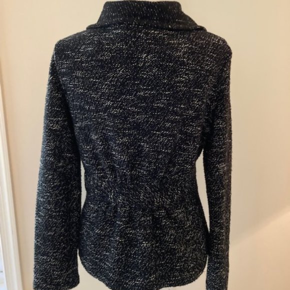 BNCI by Blanc Noir ruffle collar sweater, size Medium - Picture 4 of 10